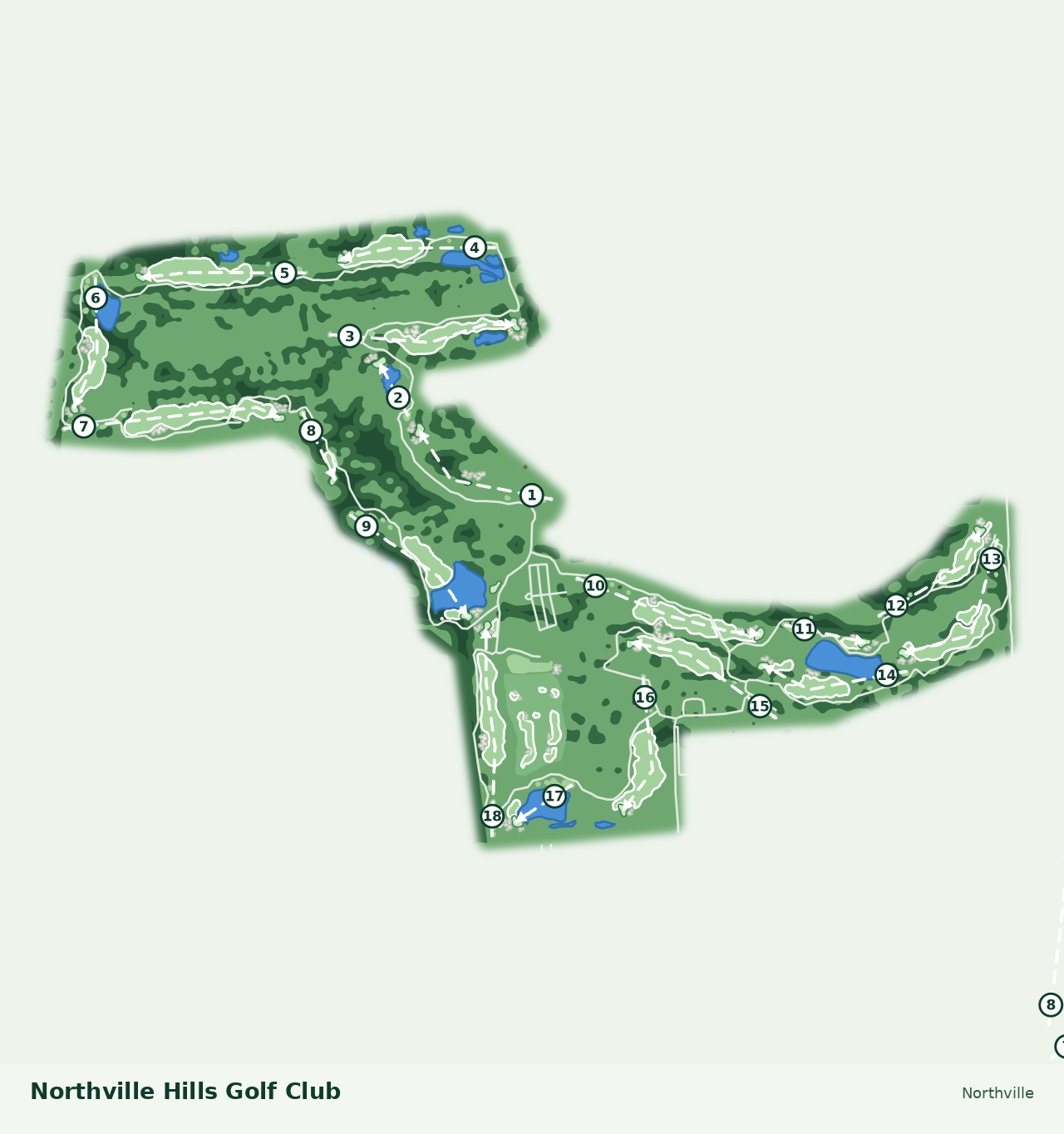 Northville Hills Golf Club course layout and scorecard